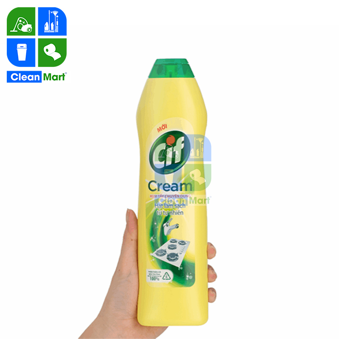 Kem tẩy đa năng nhà bếp Cif hương chanh chai 690g