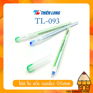 Bút bi thiên long candee tl-093 ngòi bút 0.6mm mực xanh