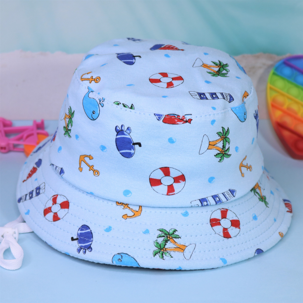 Mũ vành HOẠT HÌNH cho bé trai gái từ 2 đến 5 tuổi vòng đầu 52cm, Nón bo vải mềm mại dễ thương