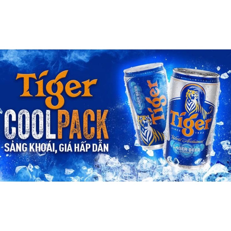 Thùng 24 lon bia Tiger coolpack Limited Edition 250ml