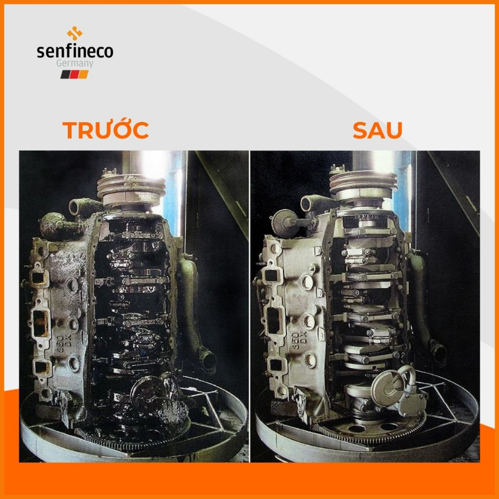[ Chính Hãng ] Súc rửa động cơ ô tô Senfineco 9991 motor llush engine oil system flush 443ml