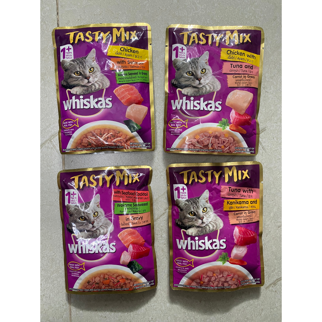 PATE Whiskas gói cho mèo vị cũ - vị mới
