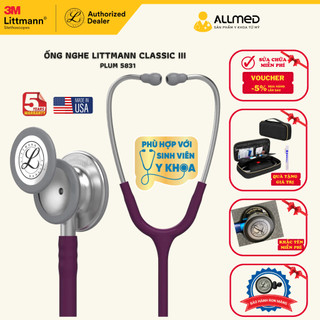 Ống nghe littmann classic iii ™ màu tím plum 5831 chính hãng 3m mỹ
