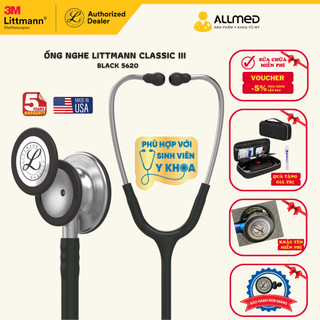 Ống nghe littmann classic iii ™ màu black 5620 chính hãng 3m mỹ