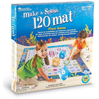  Trò chơi thảm số 1-120 - Make a Splash 120 Mat Floor Game - Learning Resources