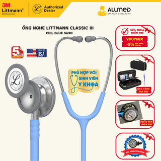  Ống nghe Littmann Classic III TM màu Ceil Blue 5630 chính hãng 3M Mỹ 