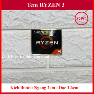 ⚡ tem amd ryzen 3 tem dán trang trí máy tính, laptop