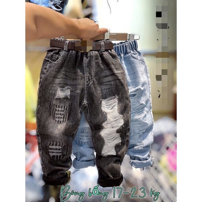 Quần jean bò rách sành điệu hàng quảng châu mềm đẹp