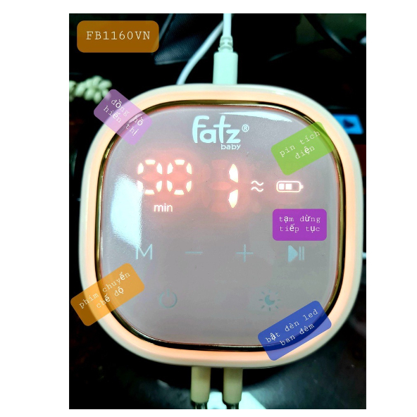 Máy hút sữa điện đôi cao cấp Resonance 3 PLUS có pin sạc-CHÍNH HÃNG-BẢO HÀNH 12 THÁNG