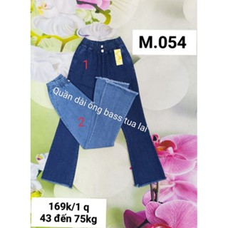 Quần dài jean thun dày đẹp co dãn mạnh ống bass