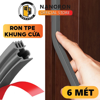 Ron cách âm cao su EPDM TPE dán khung cửa chống tiếng ồn NANORON Gioăng chống bụi gắn cửa đi cửa sổ