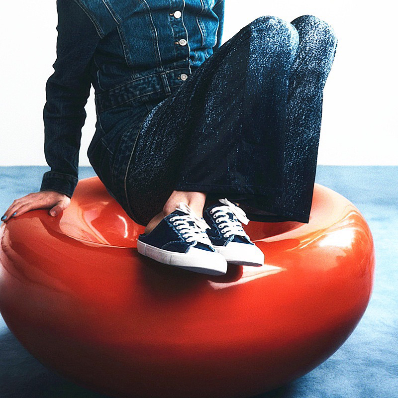 Giày sục vải jean nữ Zr