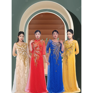 Áo Dài Cho Mẹ - Áo Dài Bà Sui Sang Trọng Trẻ Trung Nhiều Màu Sắc ADM10