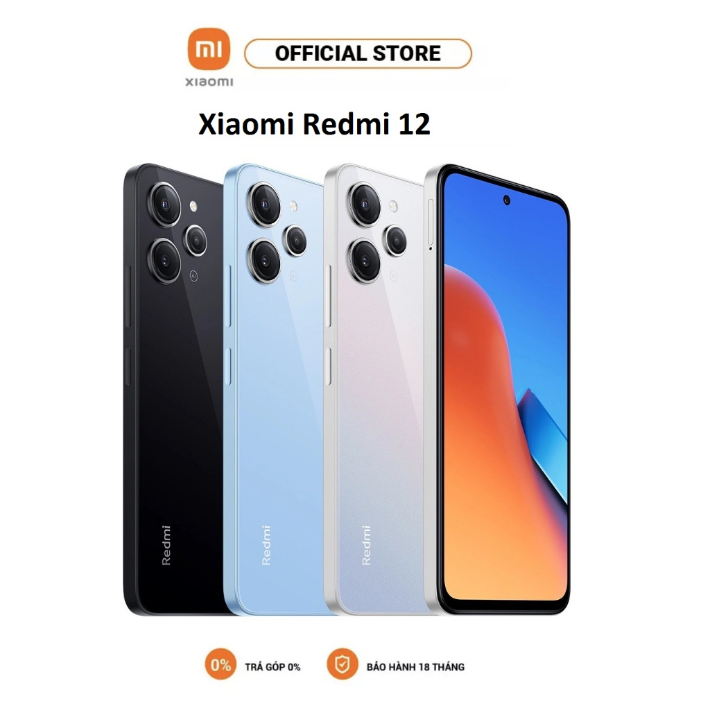 Điện thoại Xiaomi Redmi 12  - Bảo Hành Chính Hãng