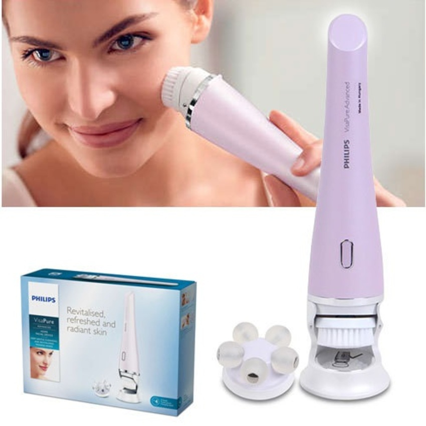 Máy rửa mặt và massage Philips VisaPure Advanced SC5340/10 - Hàng Nhập Khẩu (Bảo Hành 12 Tháng)