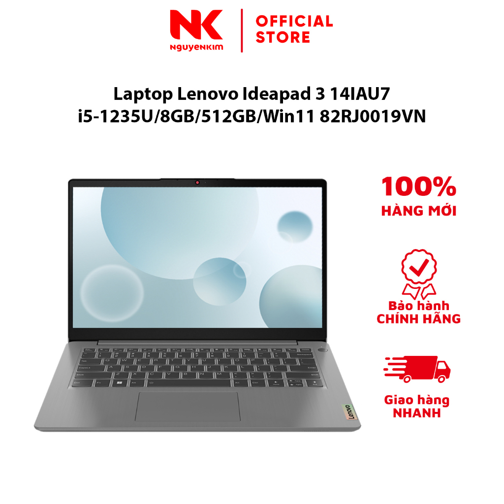Laptop Lenovo Ideapad 3 14IAU7 i5-1235U/8GB/512GB/Win11 82RJ0019VN