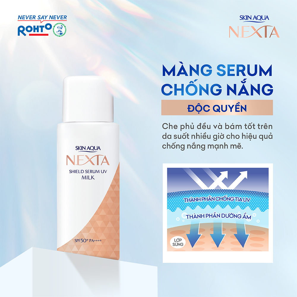 Sữa serum chống nắng Skin Aqua Nexta Shield Serum UV Milk SPF50+ PA++++ 50g