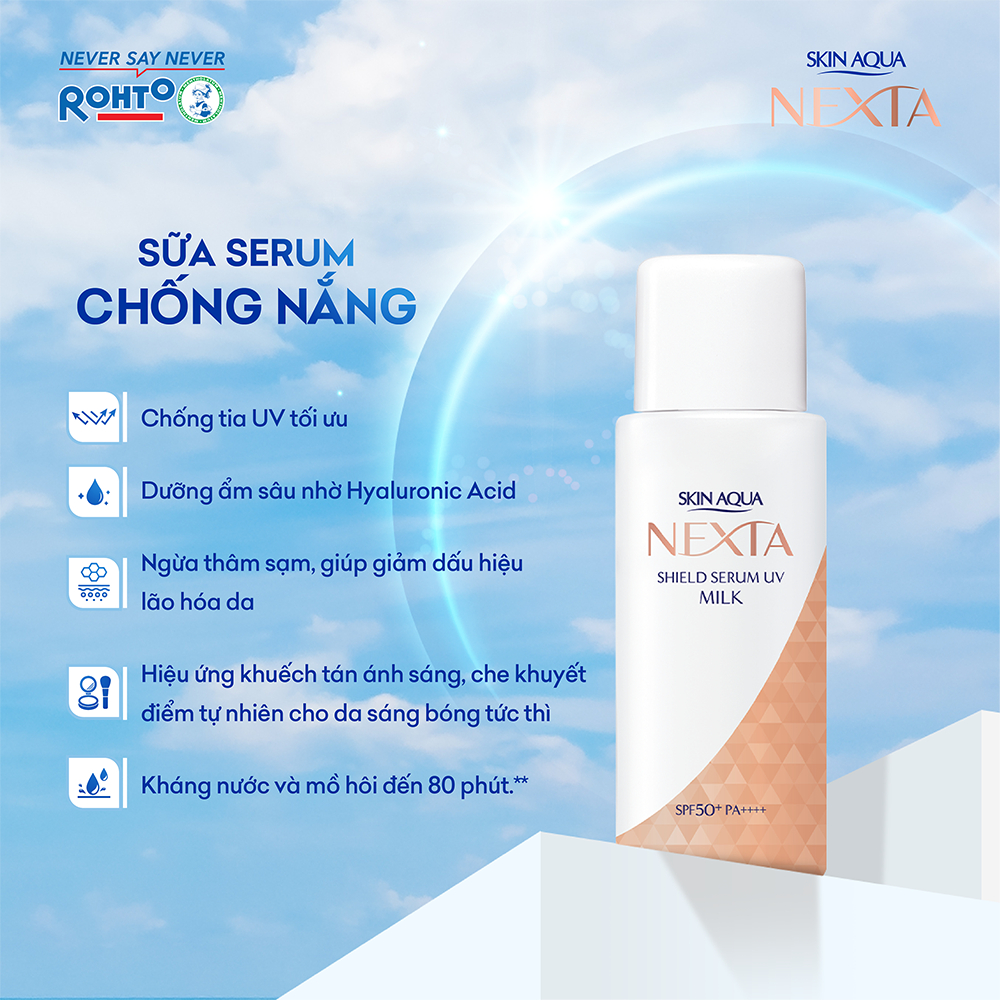 Sữa serum chống nắng Skin Aqua Nexta Shield Serum UV Milk SPF50+ PA++++ 50g