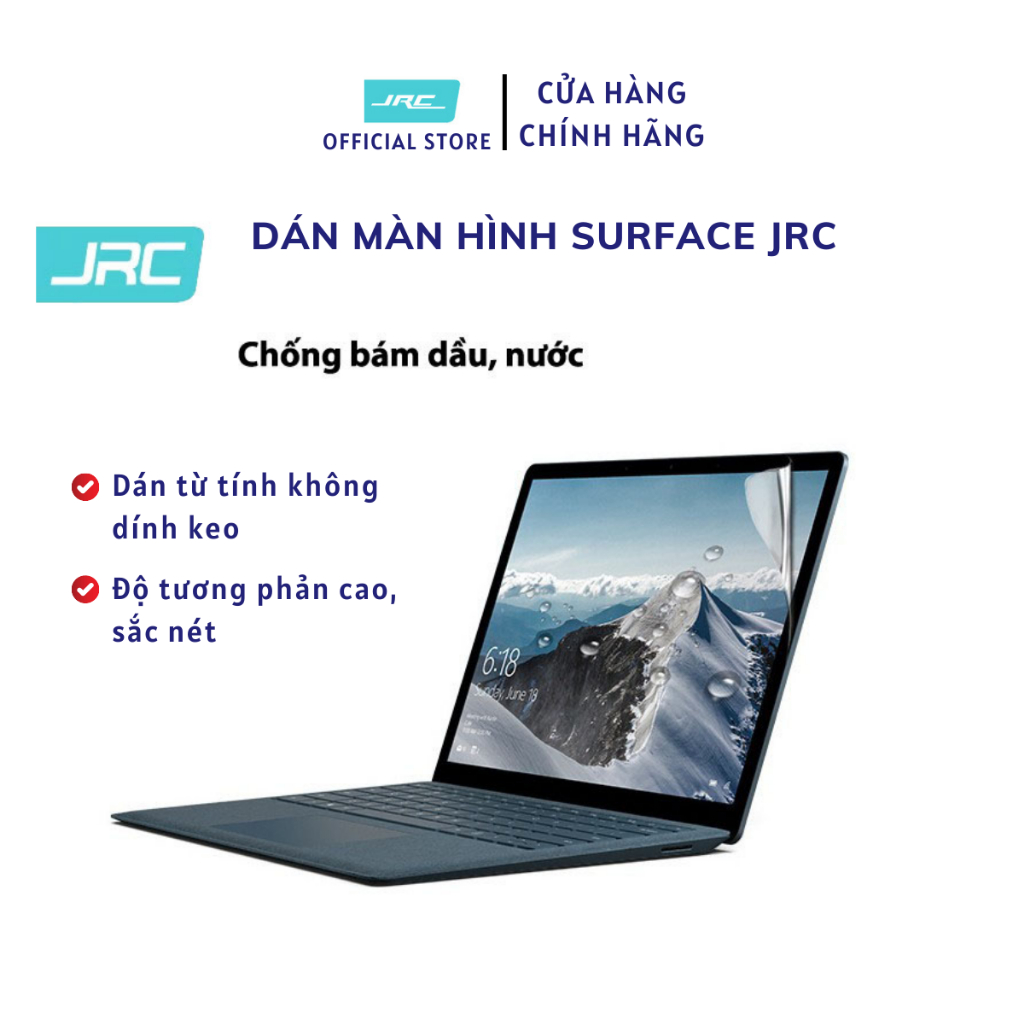 Dán màn hình Surface Laptop 13"/ 15" chính hãng JRC-Bảo vệ màn hình-Chống bám vân tay, bụi bẩn-DS04