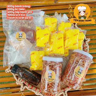 Bánh tráng phơi sương bơ muối tép hành phi combo 150k_lĩnh beo