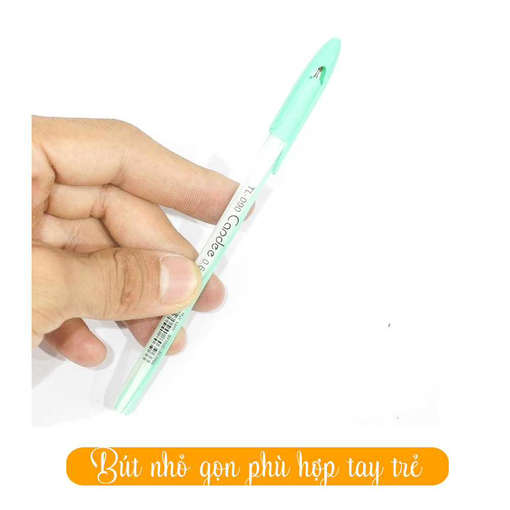 Bút bi Thiên Long Candee TL-090 mực xanh nhỏ gọn đầu bút 0.6mm