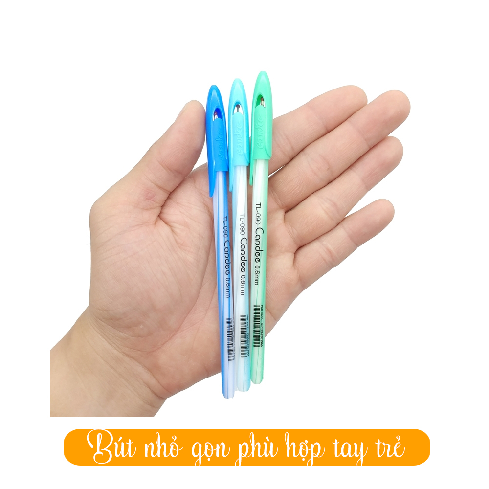 Bút bi Thiên Long Candee TL-090 mực xanh nhỏ gọn đầu bút 0.6mm