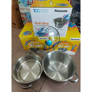 Nồi xửng hấp 2 tầng panasonic 24cm