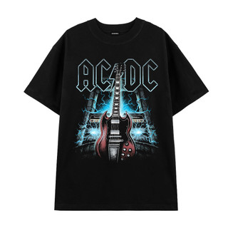 Áo Thun Rock Band Tee , Áo ACDC Vải Cotton Cao Cấp Thoáng Mát Mã 001