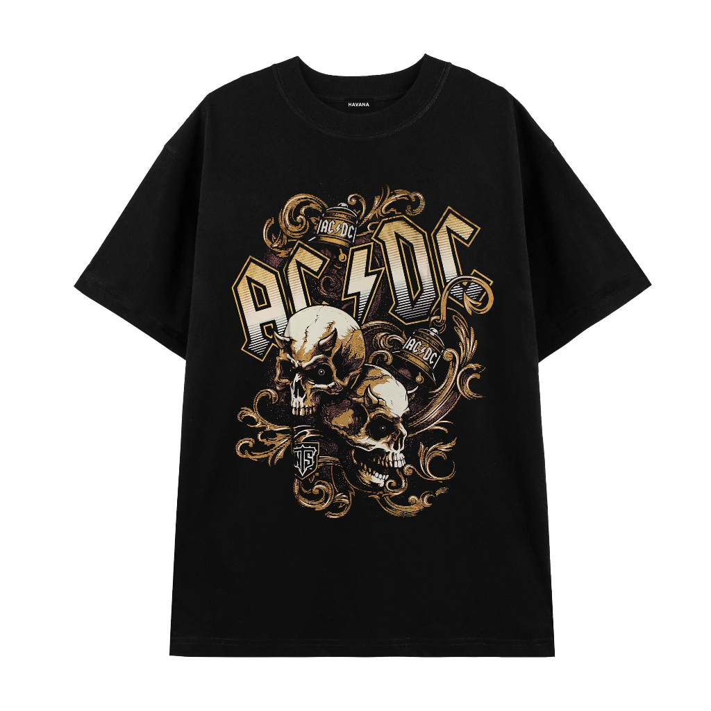 Áo Thun Rock Band Tee , Áo ACDC HAVANA Vải Cotton Cao Cấp Thoáng Mát Mã 012