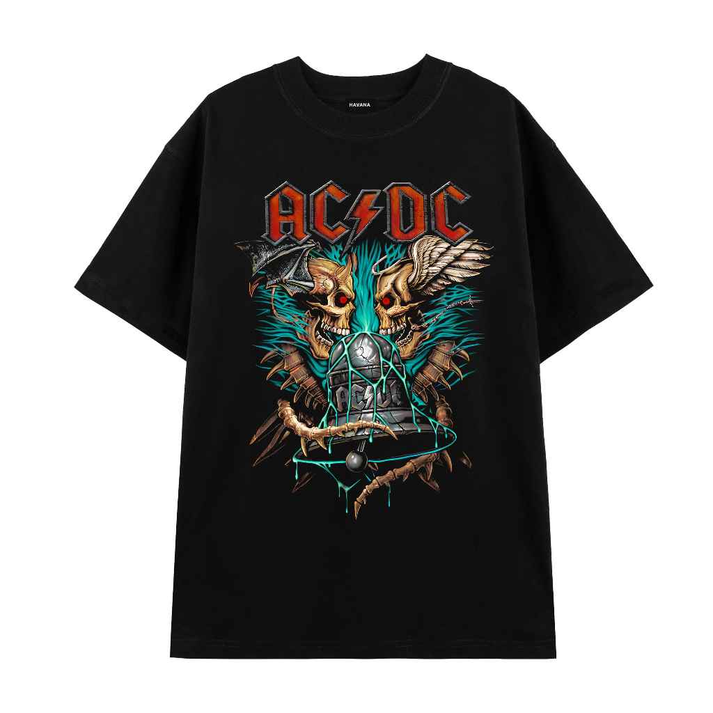 Áo Thun Rock Band Tee , Áo ACDC HAVANA Vải Cotton Cao Cấp Thoáng Mát Mã 005