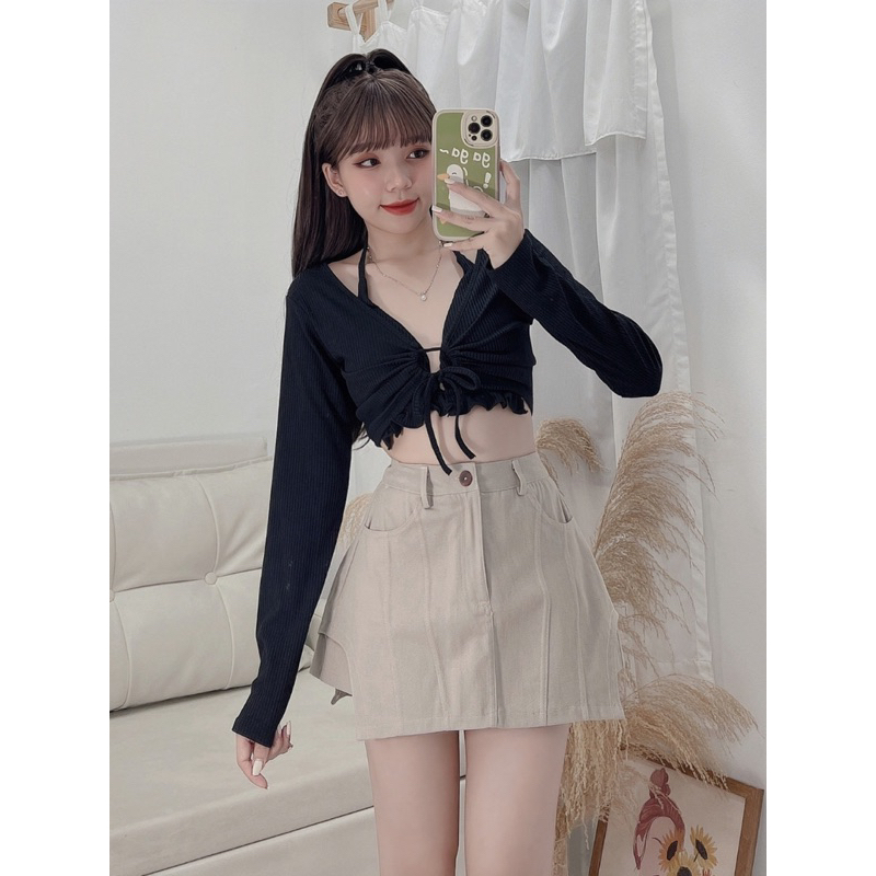 ÁO GÂN BIKI CÓ MOD CỘT DÂY XINH BIKI100