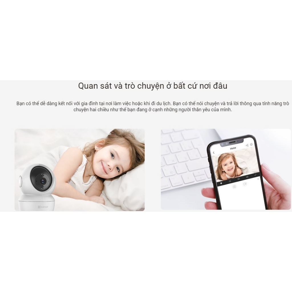 Camera IP Wifi EZVIZ C6N 4MP 2K - Hàng Chính Hãng