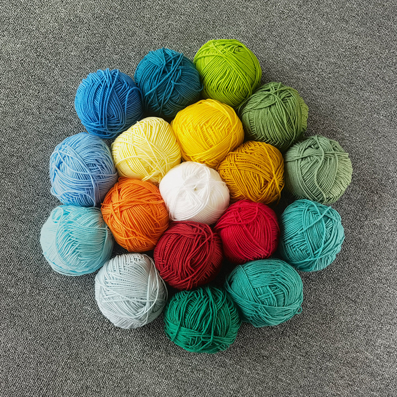 Cuộn Len Milk Cotton Ladyco Mềm Mịn Dùng Để Đan Móc Thủ Công Thú Len, Móc Khoá Len, Hoa Len