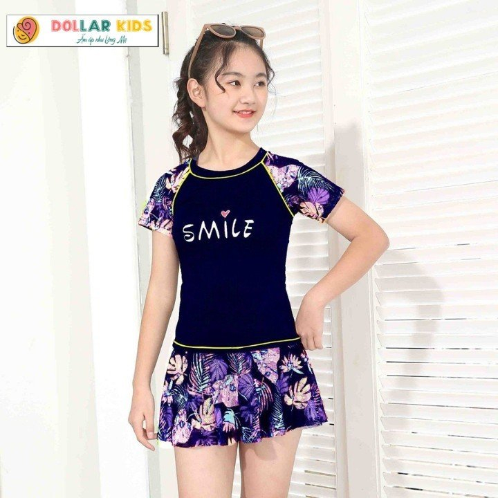 Đồ Bơi Cao Cấp Váy Smile Hãng Dollarkids Dành Cho Bé Gái