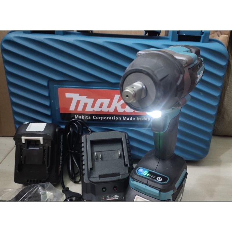 Máy siết bulong Makita không chổi than mẫu mới 2023, lực siết khủng 880Nm, chân pin thông dụng