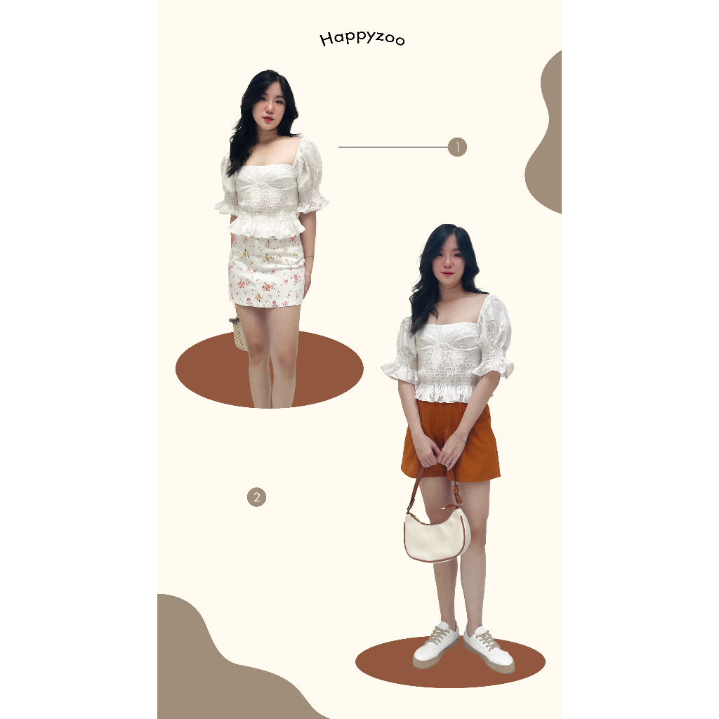 Happy Zoo - Váy khaki hoa