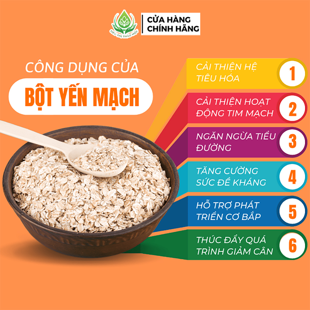 ✅[THƯỢNG HẠNG] Bột Yến Mạch Nguyên Chất Organic Đắp Mặt Nạ Giúp Trắng Da Ngừa Mụn Chống Lão Hóa | BigBuy360 - bigbuy360.vn