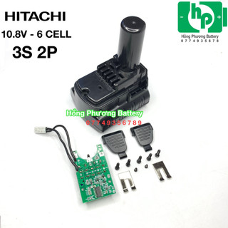 Vỏ mạch Hitachi 10.8V 3S 2P mạch nhận sạc zin (HongPhuong)