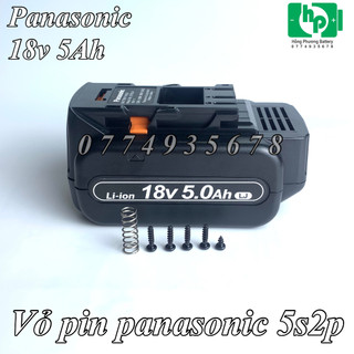 [KHÔNG KÈM MẠCH] Vỏ pin thay thế Panasonic 18V 2 hàng (HongPhuong)