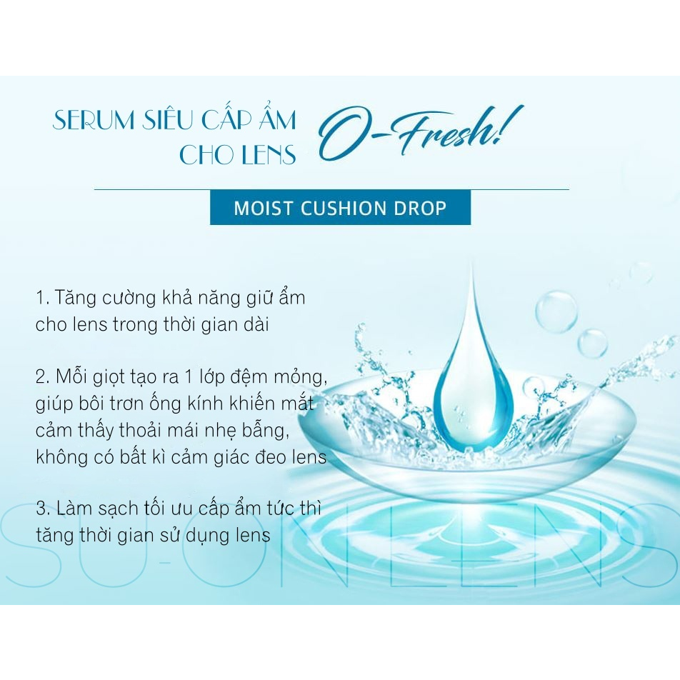 OFRESH RESSENCE - Serum cấp ẩm sâu, tinh chất nước ngâm đậm đặc siêu cấp ẩm cho lens của Olens
