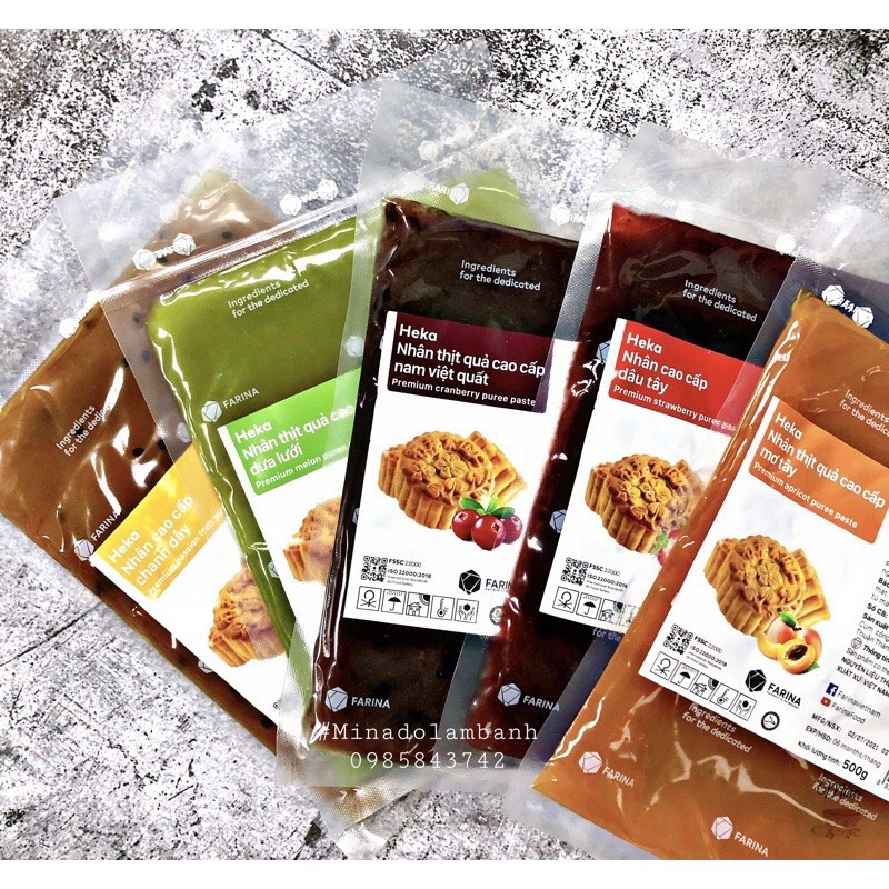 Nhân trung thu Farina HEKA thịt quả  500g
