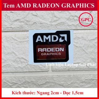 Tem AMD RADEON GRAPHICS - màu Đỏ Đen