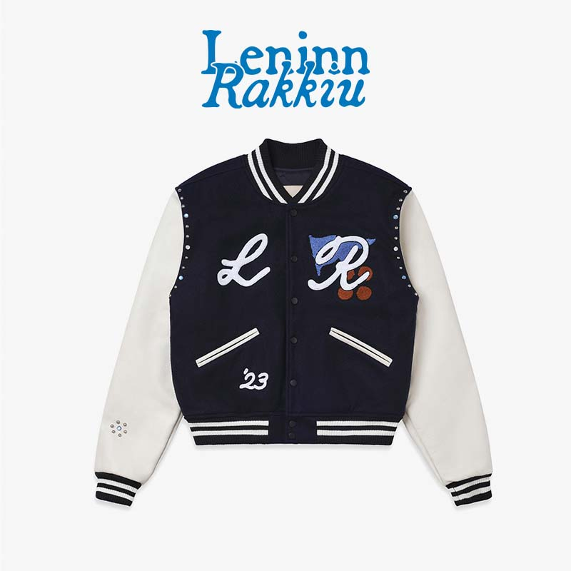 Áo Khoác Varsity Unisex Leninn x Rakkiu - GREAT MINDS VARSITY JACKET