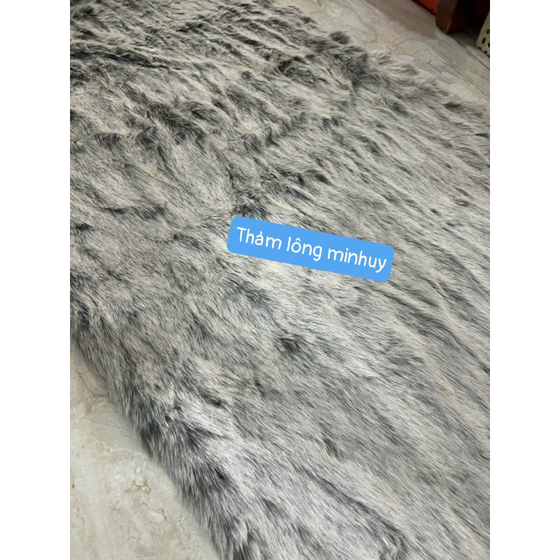 thảm lông xám siêu sang, thảm chụp hình