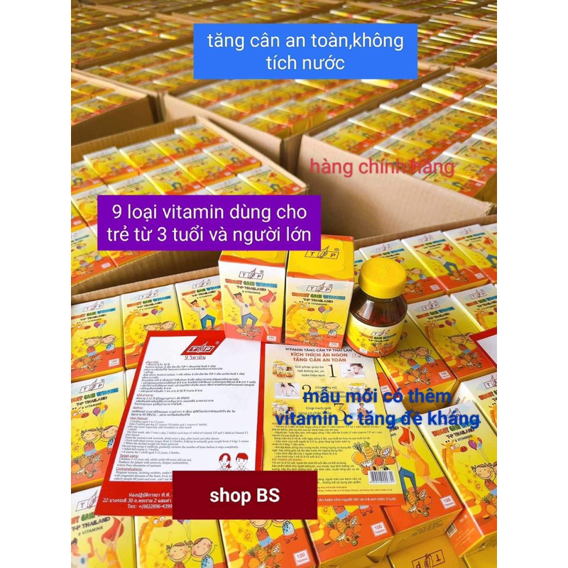 VITAMin Tăng cân TP thái lan 100 viên