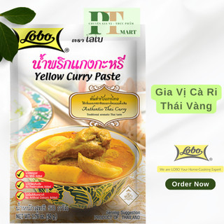 Gia vị cà ri Thái Vàng gói 50gr hiệu Lobo Thái. Yellow Curry Paste
