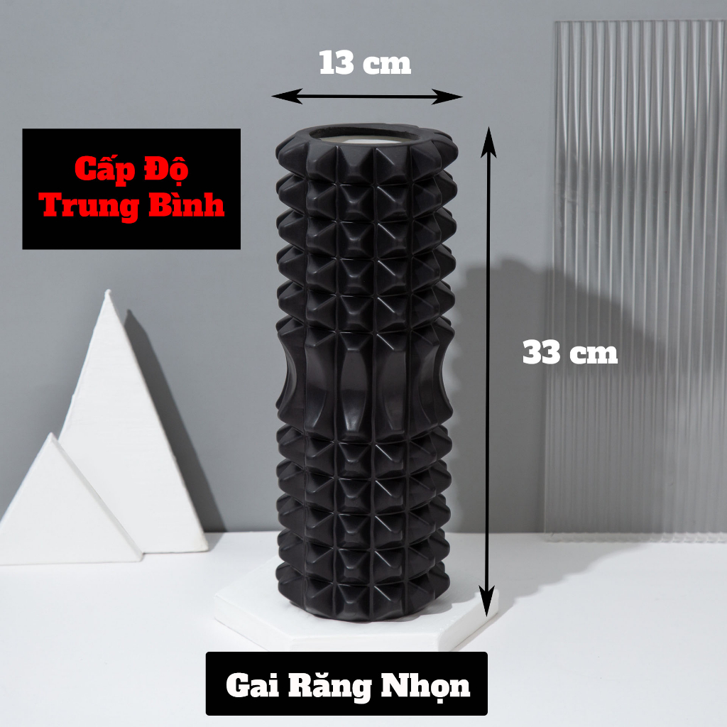 Con lăn giãn cơ Foarm Roller Massage tập gym Yoga thể thao cao cấp Prowin Fitness