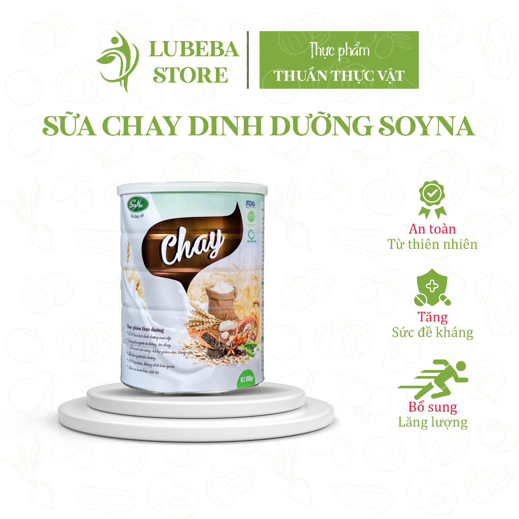 Sữa Chay Dinh Dưỡng Soyna 800gr + khuyến mại {hộp sữa mầm gạo lức 300gr}
