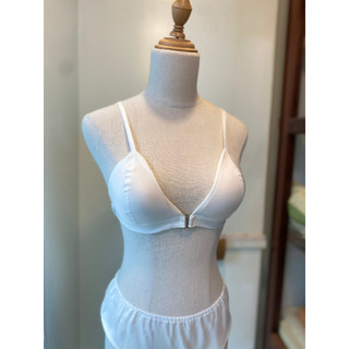 Set đồ lót nữ lụa tơ tằm cao cấp CỔ CHẤT SILK 100% từ thiên nhiên không gọng mềm mại, bảo vệ chăm sóc da màu nâu đồng