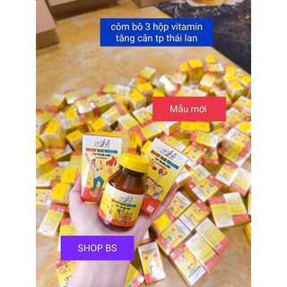 Combo 3 hộp vitamin tăng cân TP Thái Lan 100 viên hàng chính hãng check mã vạch